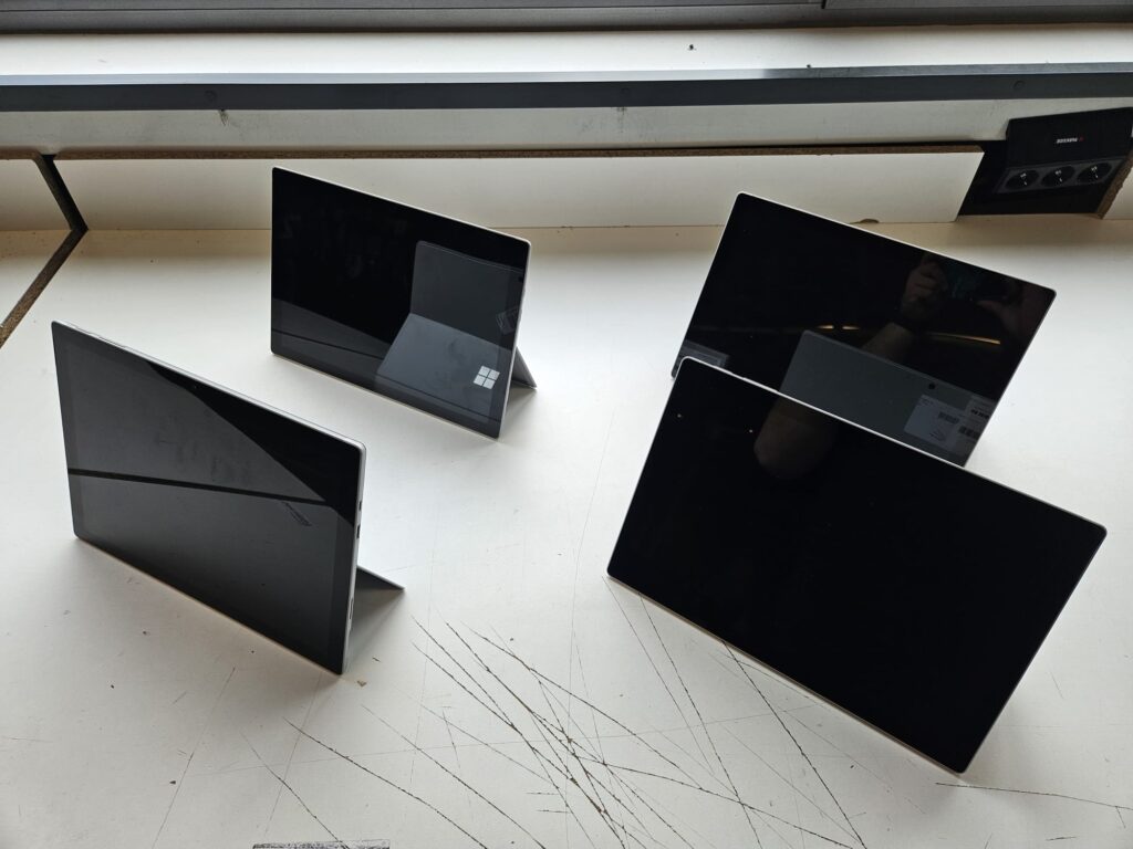 525x Microsoft Surface Pro 7+ – Used (133.875,-)